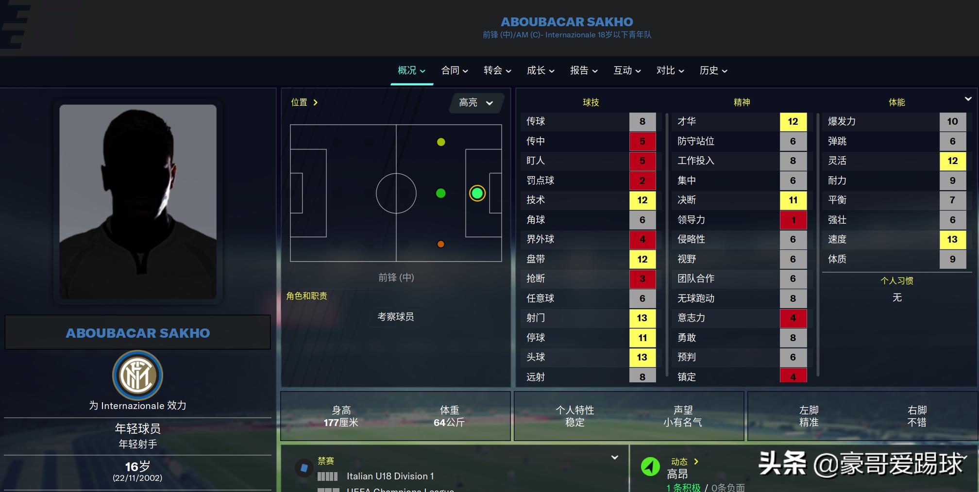 FM2020(足球经理)——TOP5非洲小牛