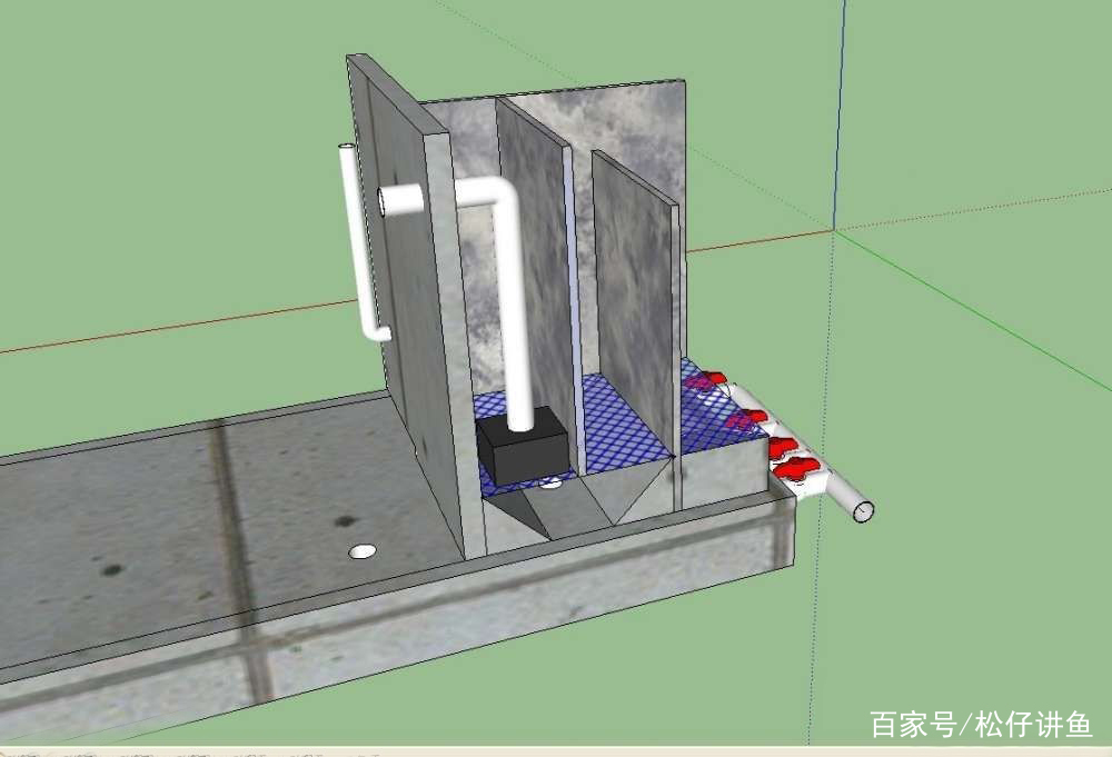 一组小号鱼池的设计图，简单实用，可以参考！