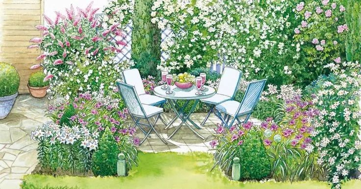 好看的小花园设计图片,好看的小花园图