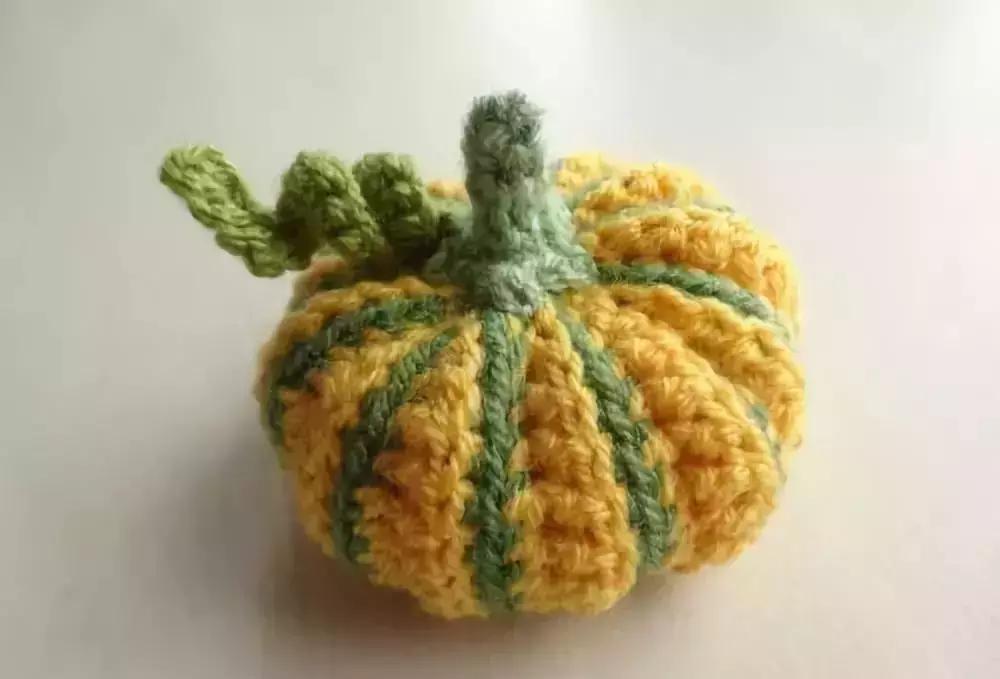 中号南瓜的钩织全教程,各种小南瓜钩织教程