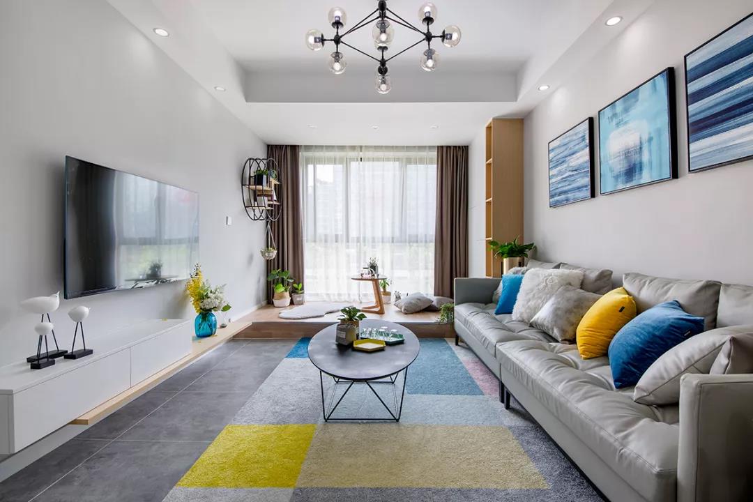 2米6墙面悬空电视柜怎么做,客厅85寸电视柜做多高