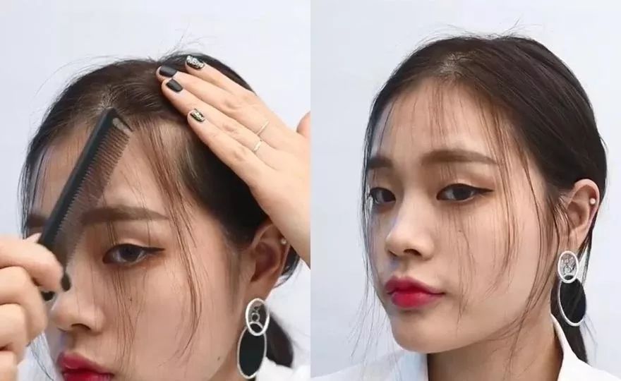 大脸额头高女生适合的发型怎么扎,高额头脸大发型设计女