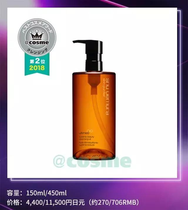 cosme护肤品大赏完整名单,清洁护肤类cosme大赏