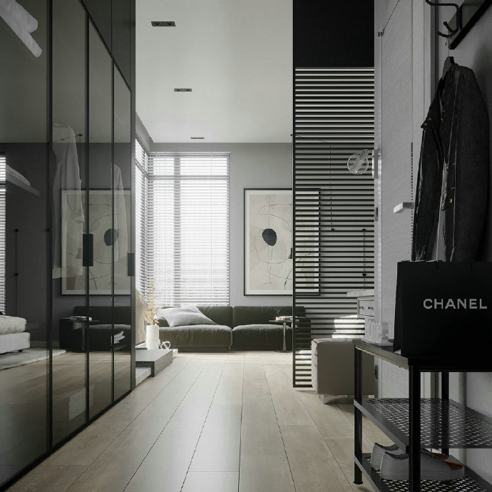 走廊整体设计,小户型细长户型布局设计