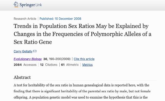 生男生女有什么科学规律吗？