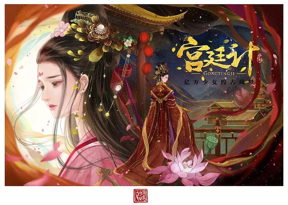 看完她笔下的古风美人,才知英雄难过美人关,一颦一笑让你醉倒