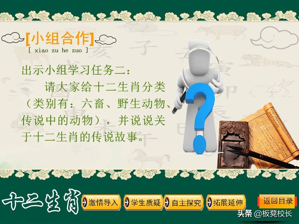 十二生肖公开课ppt素材可爱,优秀传统文化视频ppt讲解