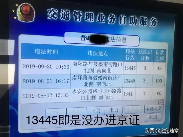 没进京证100%被拍吗,未办理进京证罚款100元记1分