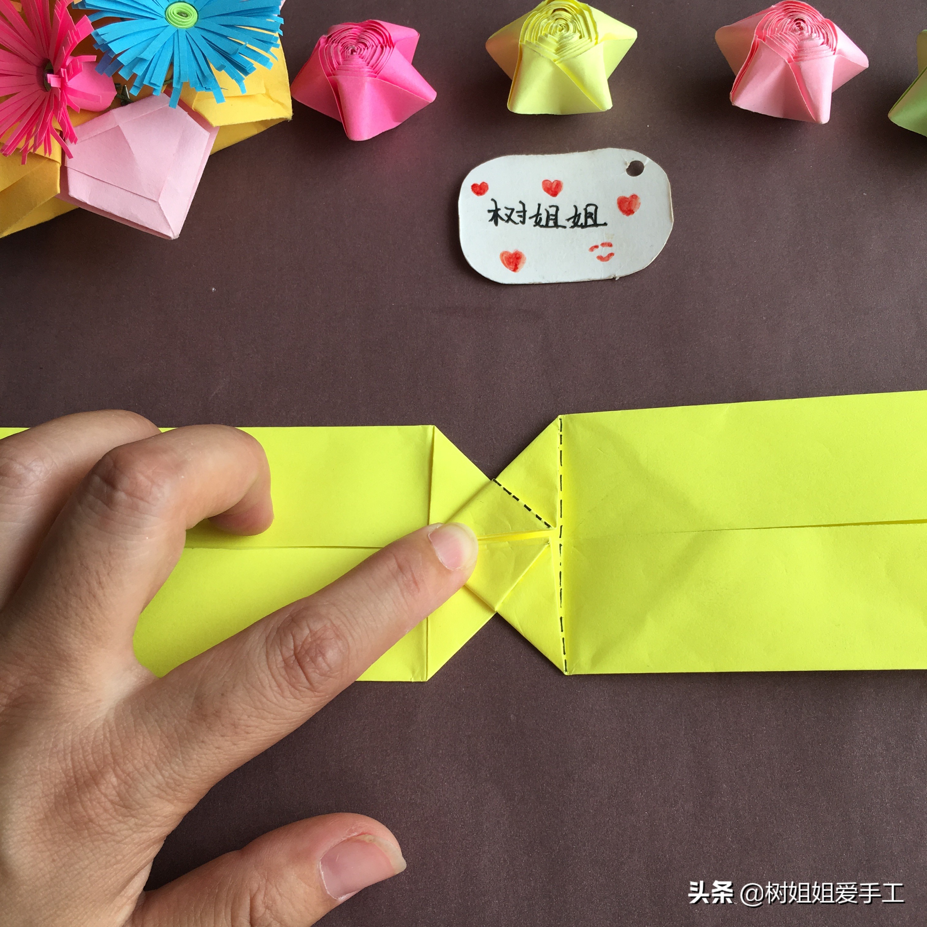 折纸蝴蝶戒指可调节教程,折纸蝴蝶结手链戒指发卡