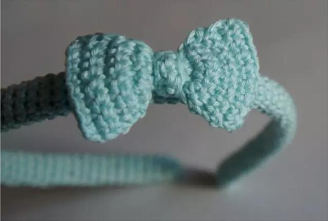 钩发箍教程小朋友,钩个保暖漂亮的发带