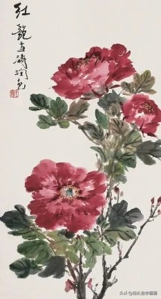 画牡丹如何加色能出层次,画牡丹调色运笔