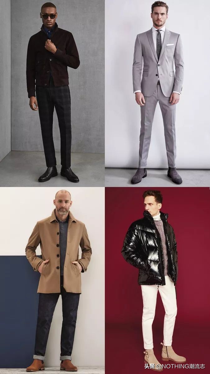 靴子男不同款式,靴子简直是秋冬穿搭必备神器