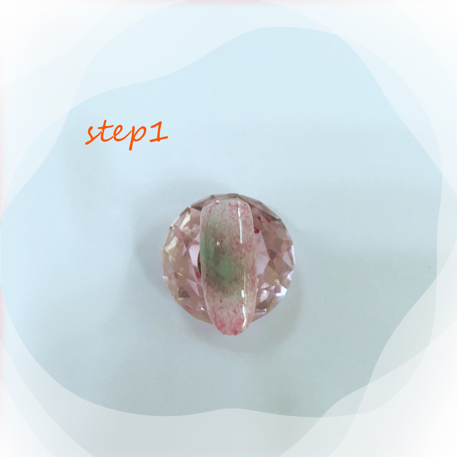 奶油皮纹法式格纹美甲教程,皮草胶美甲款式图案