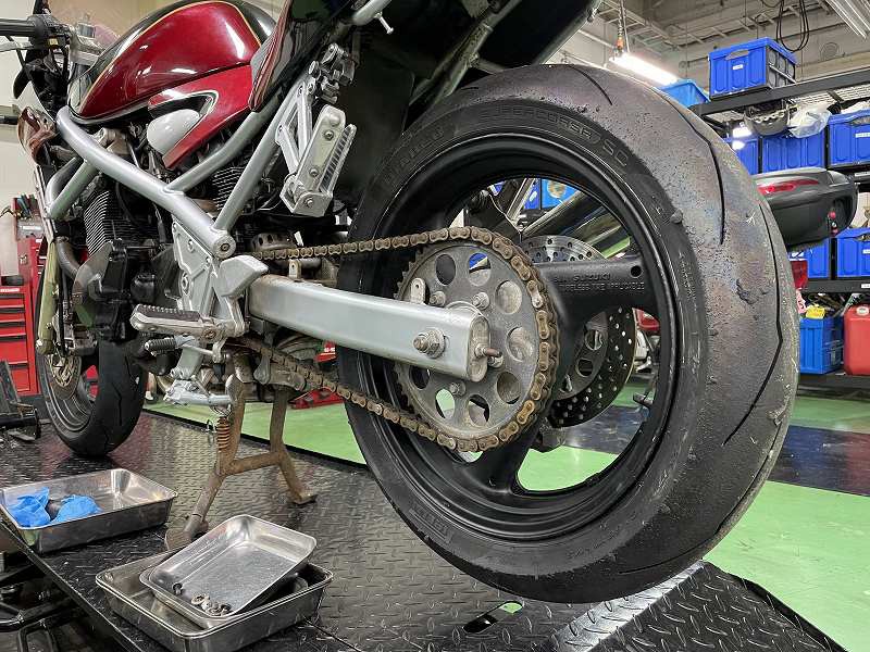 摩托车前链条改16齿,摩托车换牙盘链条教程