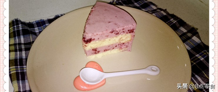 牛奶慕斯蛋糕最简单的制作方法,蓝莓果酱牛奶奶酪慕斯蛋糕8寸