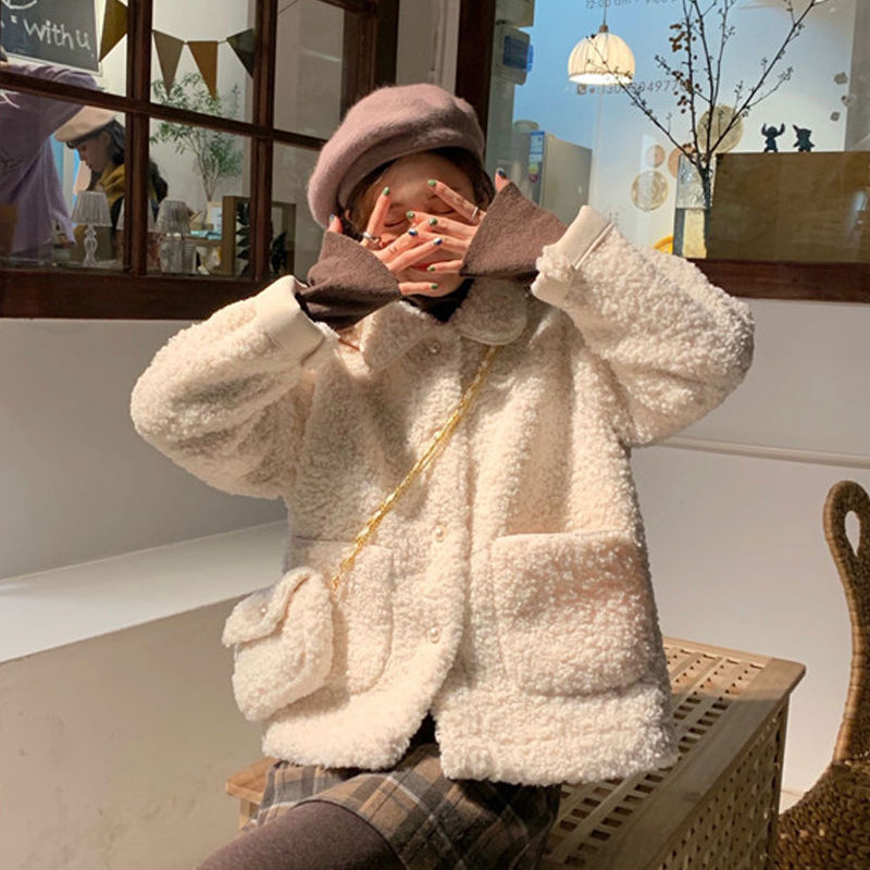 冬天保暖穿搭还得看羊羔毛外套,冬日羊羔毛外套怎么样穿不臃肿