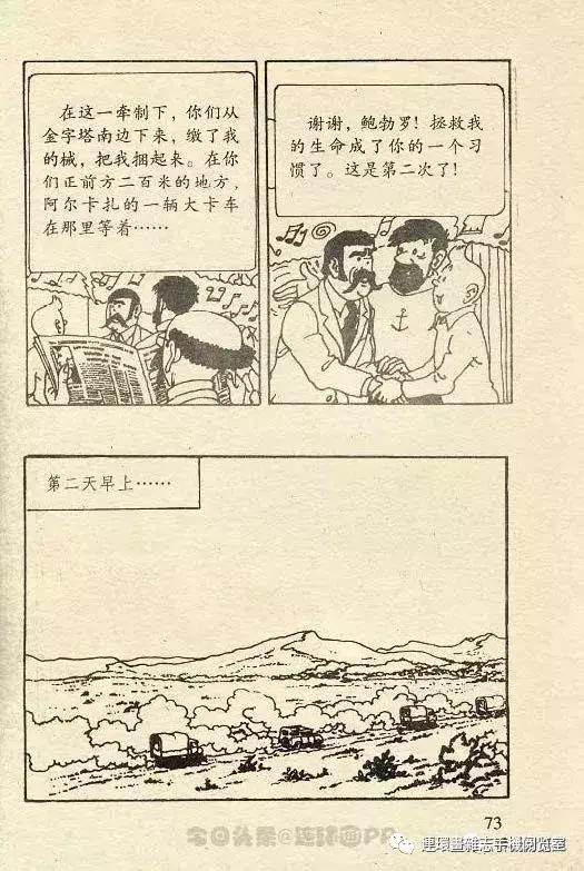 丁丁历险记之丁丁在刚果,丁丁历险记丁丁被石头绊倒