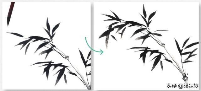 兰竹组合水墨画,兰竹图怎么画好看