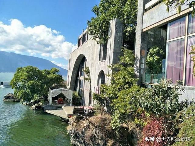 洱海杨丽萍月亮宫违章建筑,大理洱海月亮宫拆除