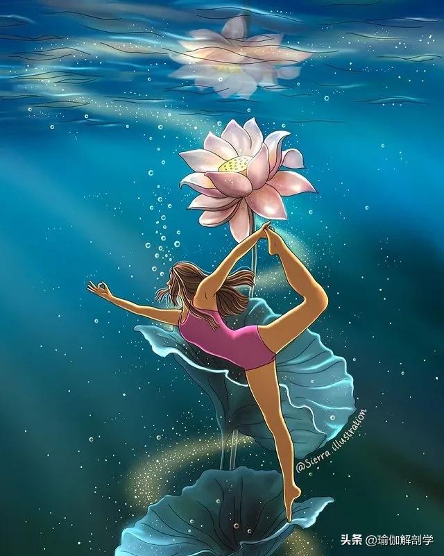 ins瑜伽漫画图片,瑜伽小人唯美漫画