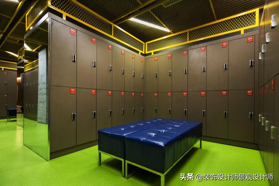 公司健身房设计效果图,书房健身房二合一设计效果图