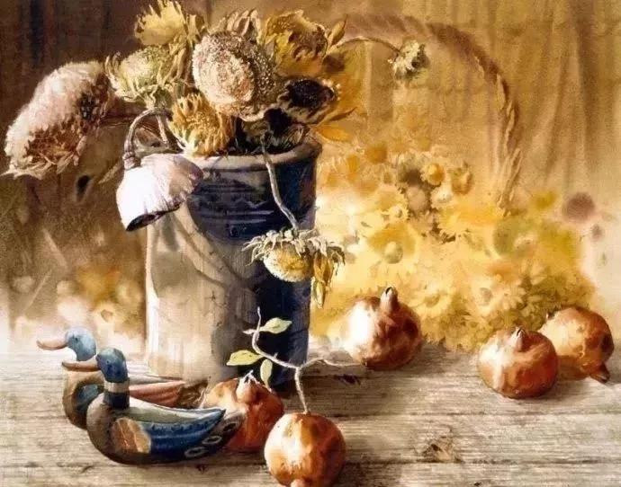 韩国水彩艺术家,韩国水彩画小清新