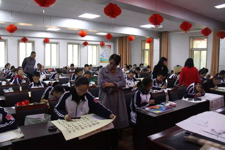 文明在我心中绘画五年级,德州五中校园文化节