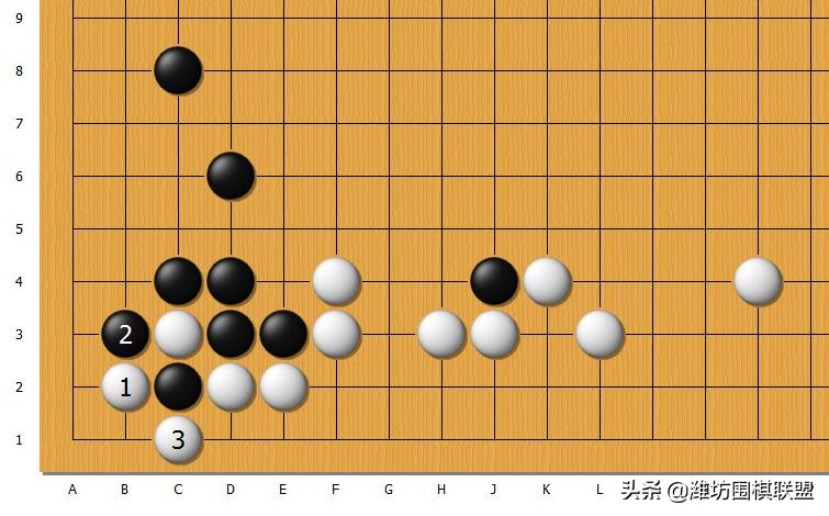 「中盘战中的大官子」黑1立下，是逆先15目的大官子，记住就好