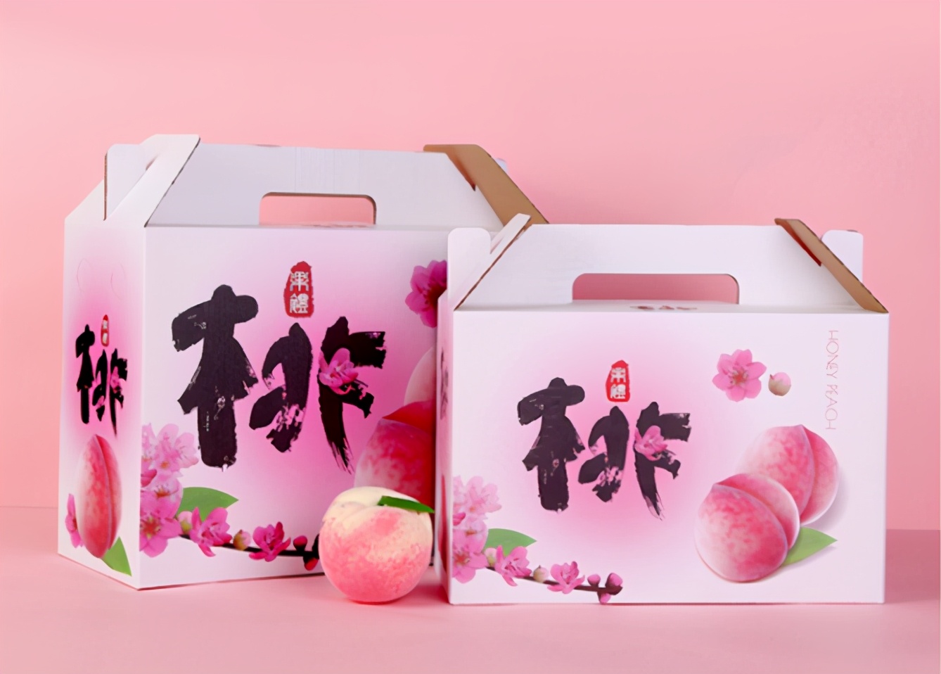 桃子熟了新品黄桃,桃子专用包装礼盒