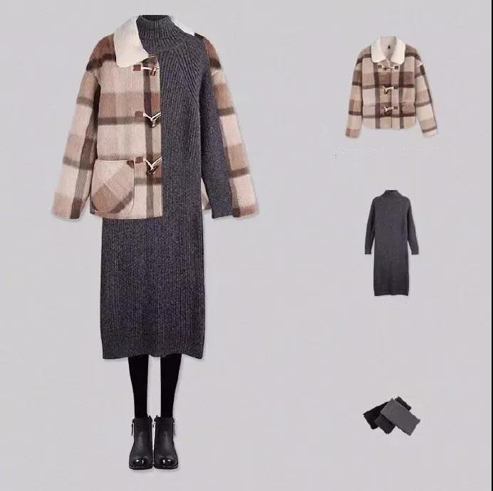 2020年裤子过时了，最美“外套+裙子”搭配，过年回家穿美翻了