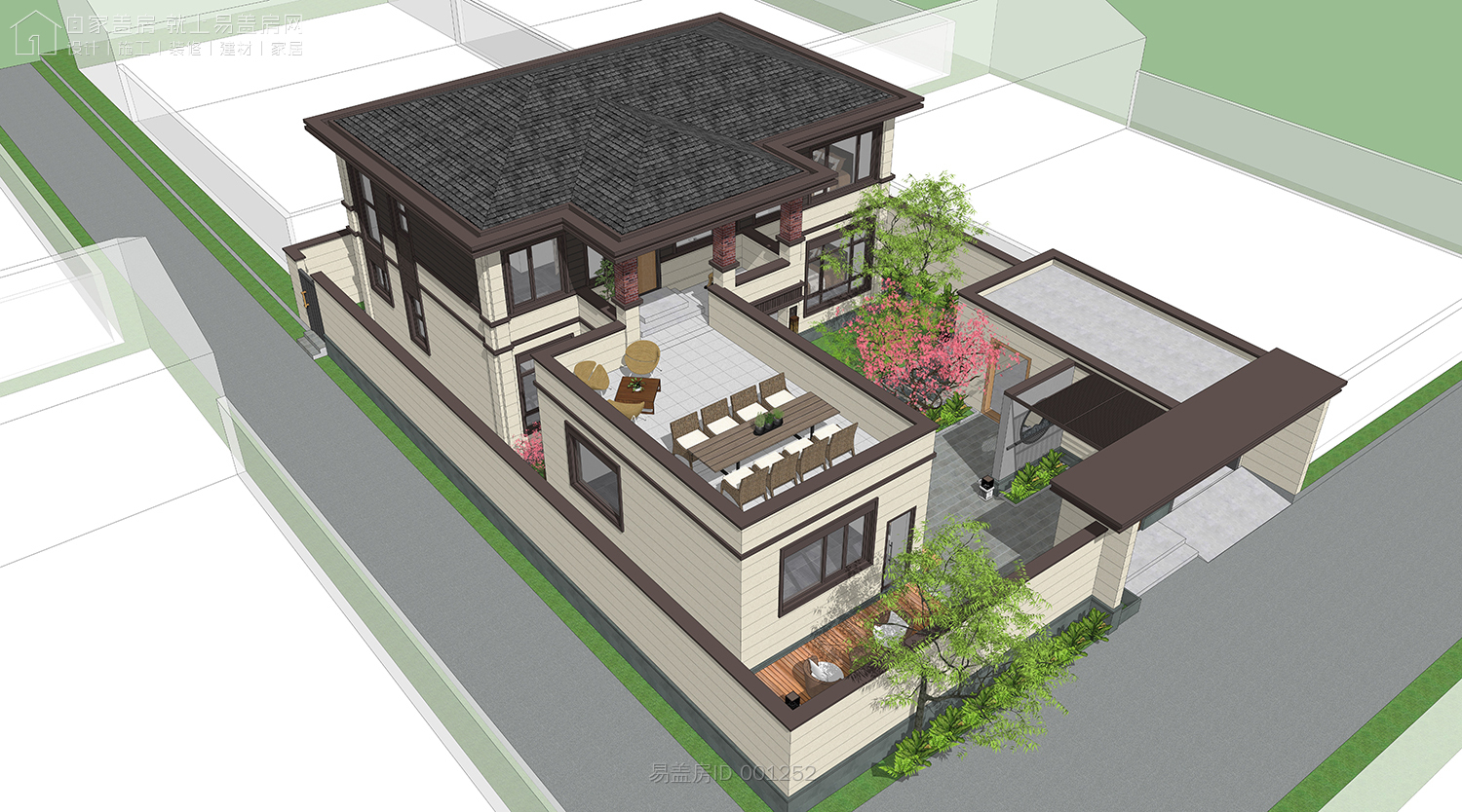 河南新中式别墅设计价格,李家别墅设计