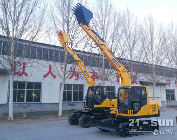 轮式挖掘机跟履带挖掘机的优缺点,履带和轮式一体挖掘机