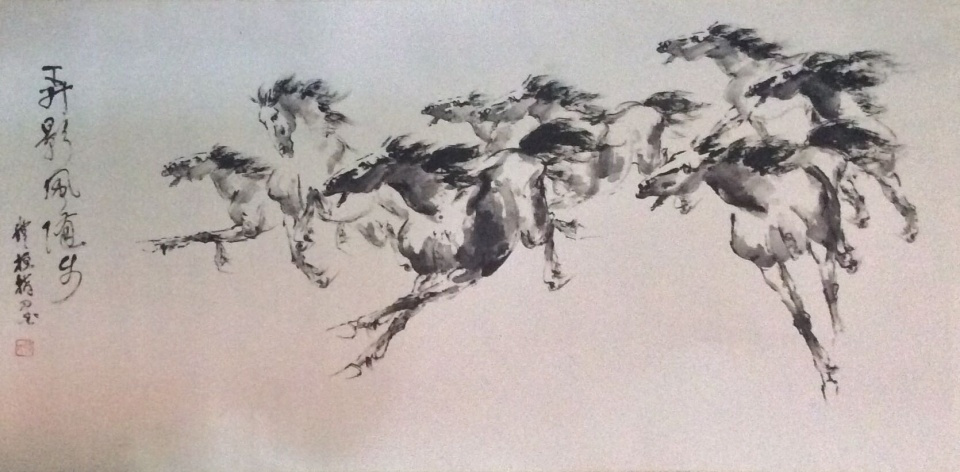 著名画家画马作品欣赏,当代著名画家马福友作品欣赏