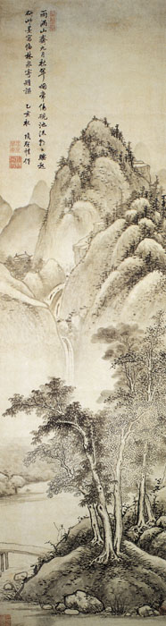 明代吕纪山水画作品高清大图赏析,明代周用山水画作品高清大图赏析