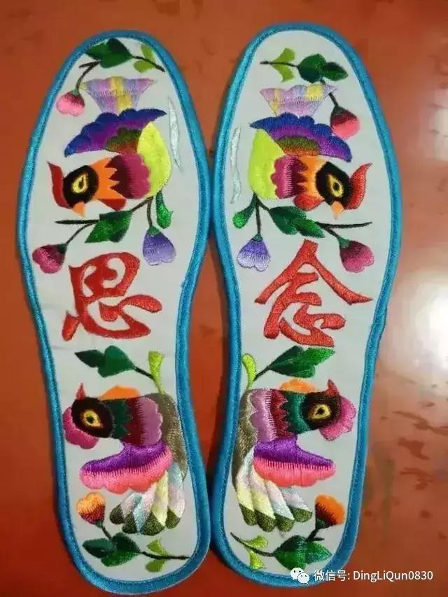 鞋垫手工刺绣最好看复杂的图案,刺绣作品展示简单