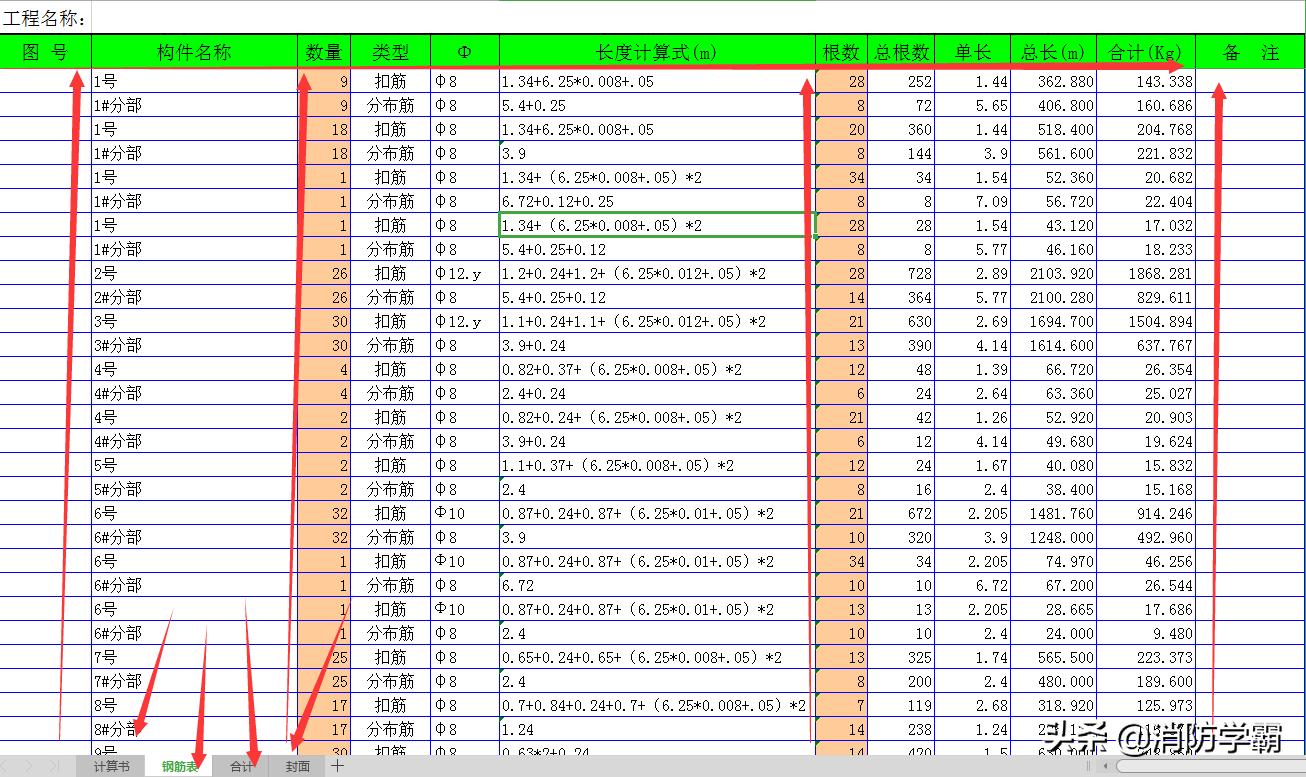 工程算量的4个基本功实操攻略,工程量计算表格如何自动计算免费