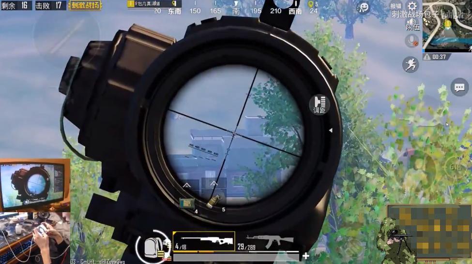 刺激战场：6倍镜AWM百米爆头！包子把人打蒙了！看谁还敢苟？
