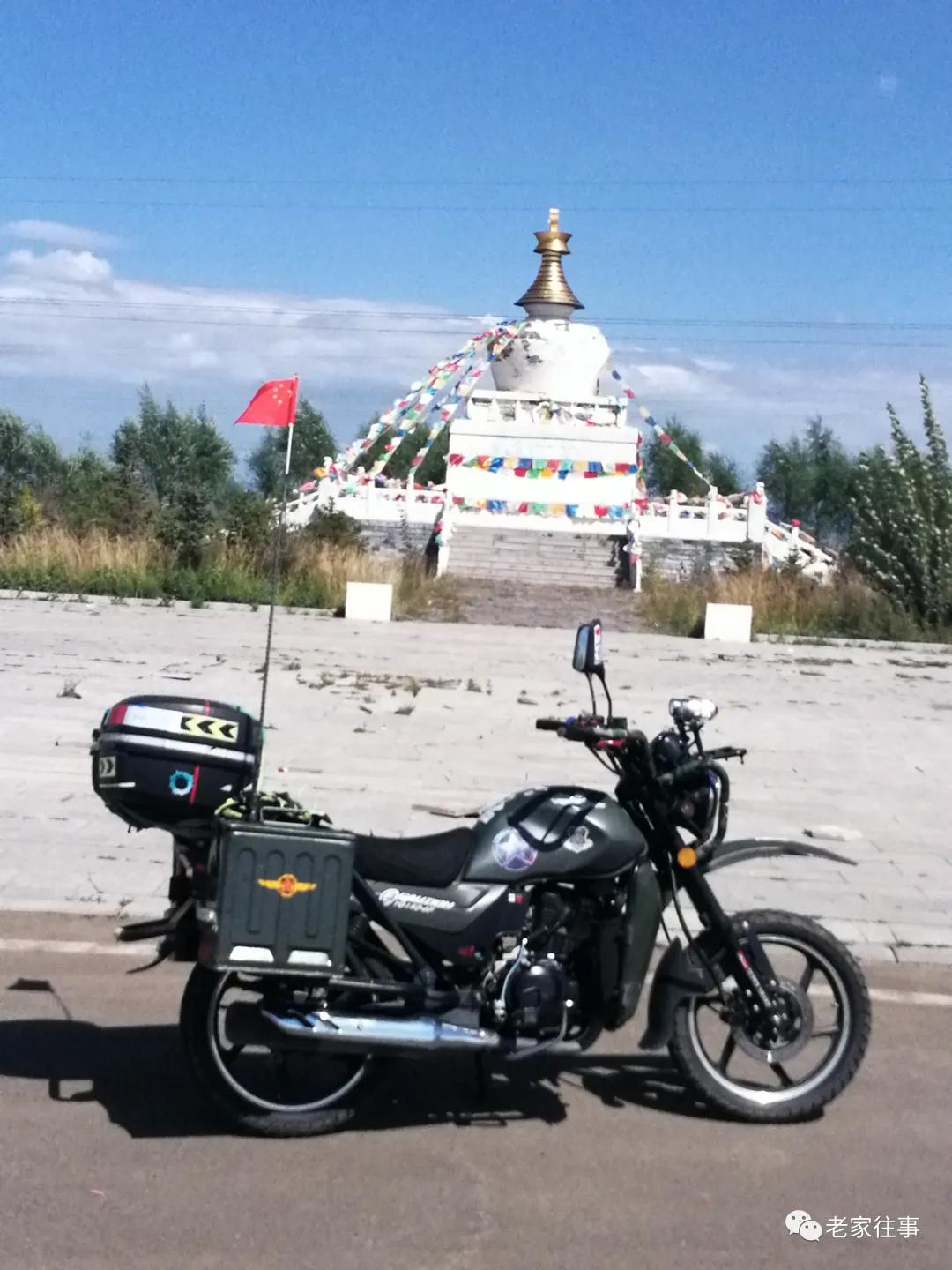 骑摩托车去旅行,拉着摩托车去旅行