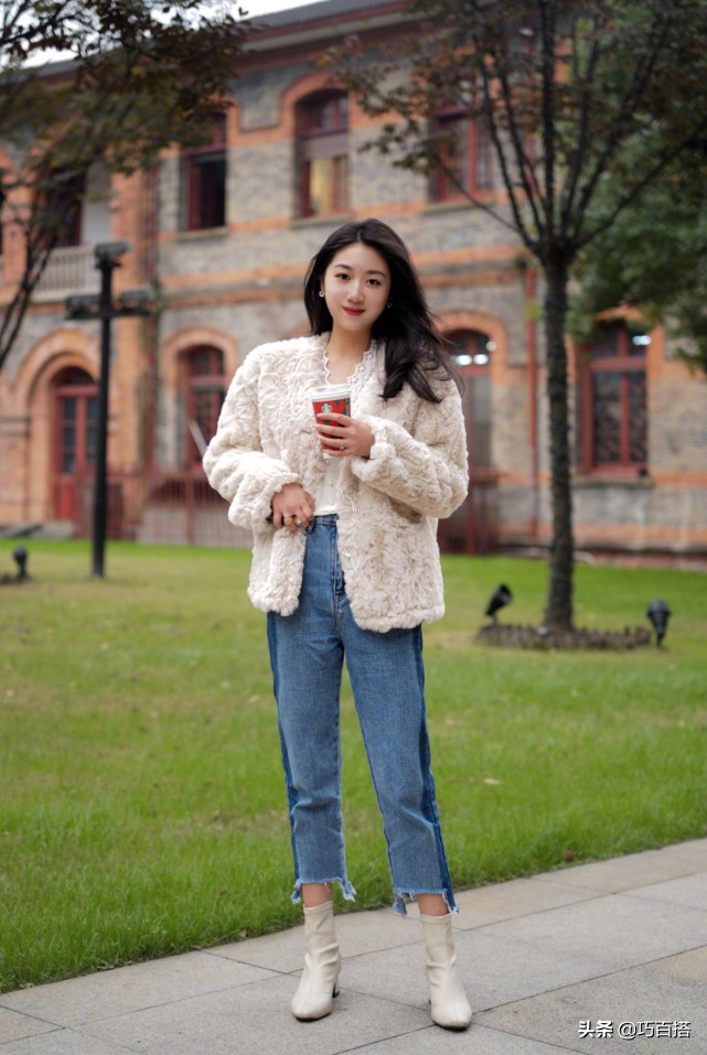 冬季厚大衣和直筒裤怎么搭配,男生直筒裤加绒搭配黑色棉服