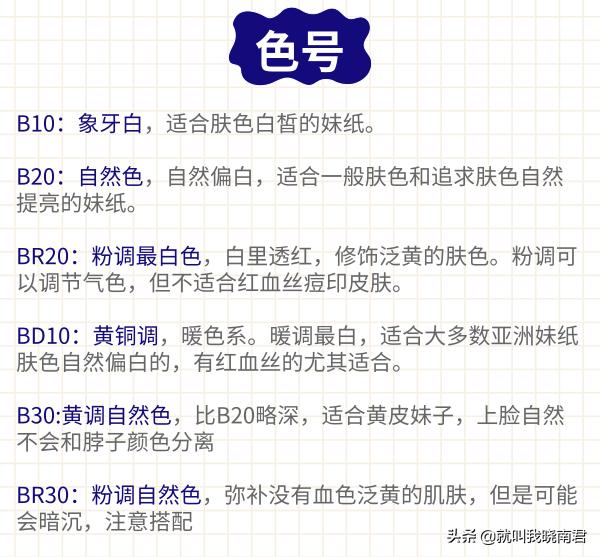 如何挑选适合自己的粉底液颜色,怎样挑选适合自己的粉底液色号