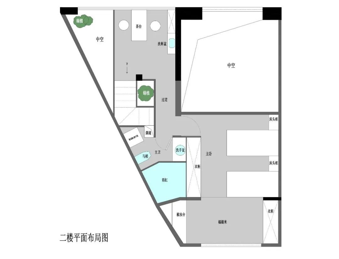 80㎡三口之家，餐厅里种树、可移动儿童房、大浴缸，日子又慢又美