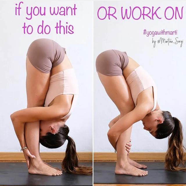 瑜伽站立前屈如何纠正弓背,前屈瑜伽每天必练8个动作