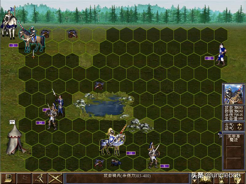 英雄无敌3打比蒙的图,英雄无敌3死亡阴影与深渊号角