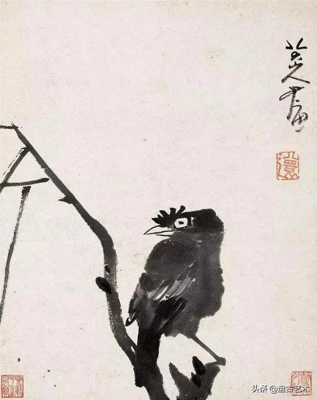 画出艺术家人生大寂寞的国画艺术作品——盘古油画艺术