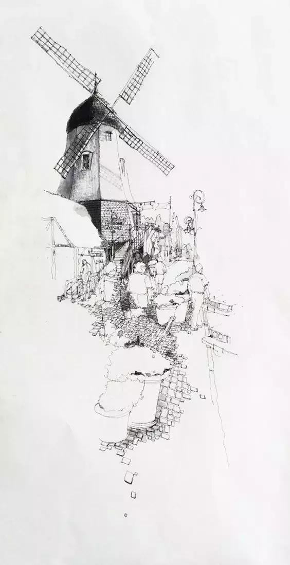 风景速写的好处,风景速写简单显高级