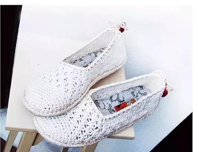 夏天钩的凉鞋,钩一款金鱼休闲凉鞋