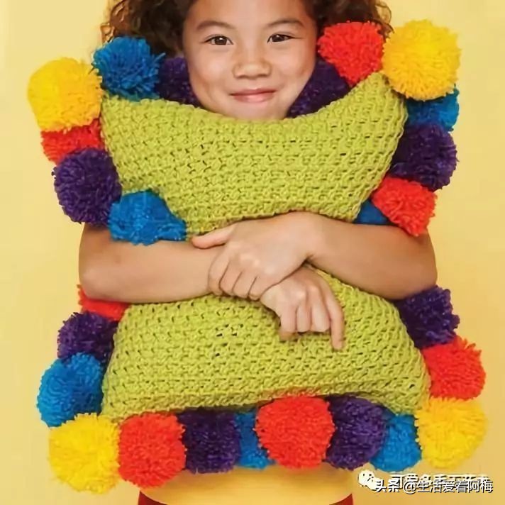 独一无二的抱枕套钩织教程,枕头套毛线钩织教程视频