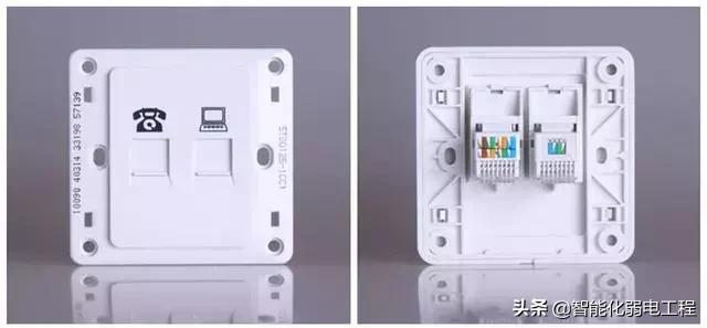 电脑插座另一头是水晶头如何接线,t568b插座接线与水晶头接线一样吗