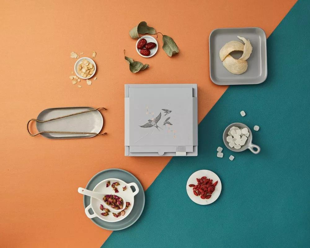 中国风时尚燕窝盒包装,100克燕窝礼盒高档包装盒