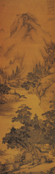 明代吕纪山水画作品高清大图赏析,明代周用山水画作品高清大图赏析